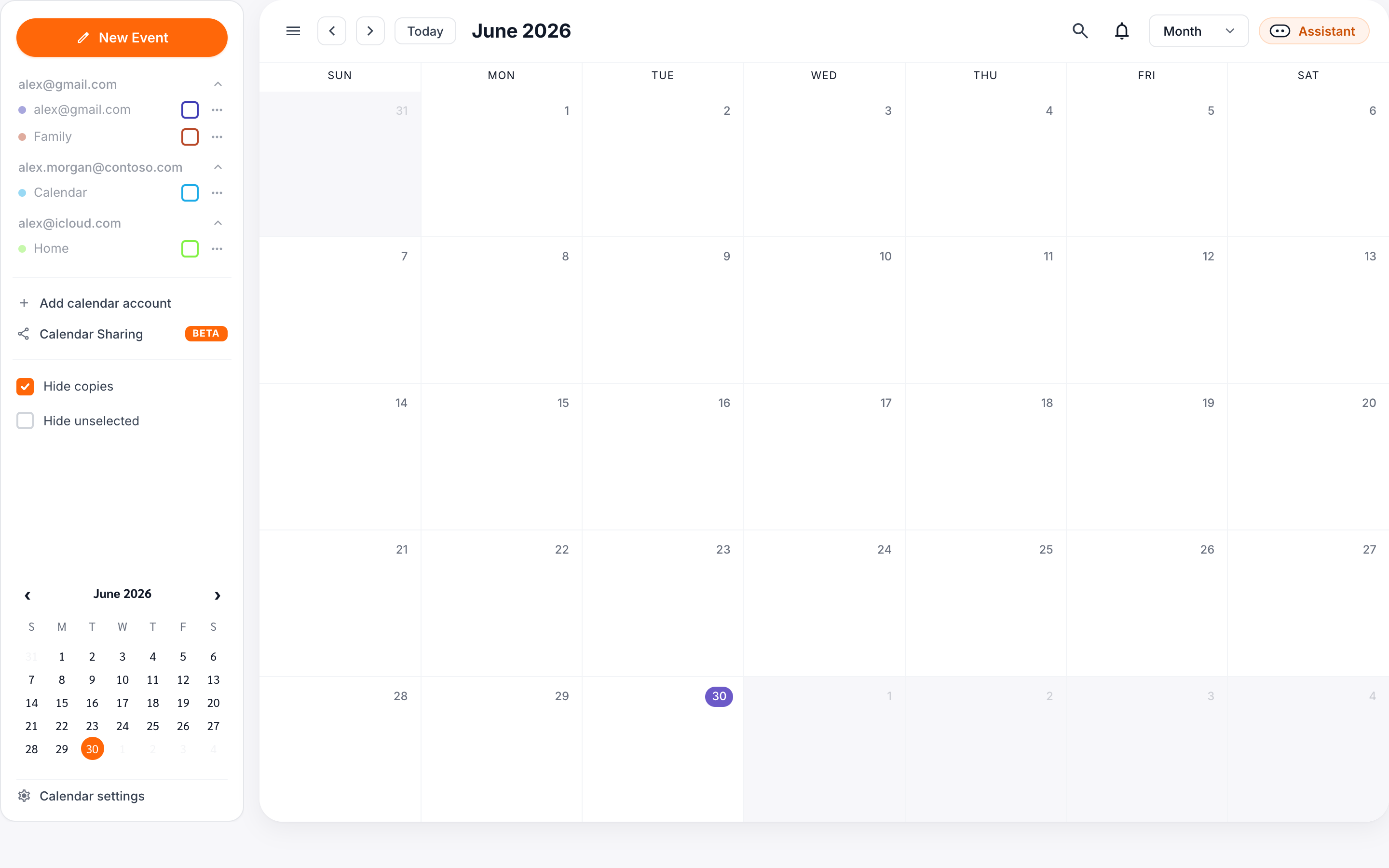 The unified calendar