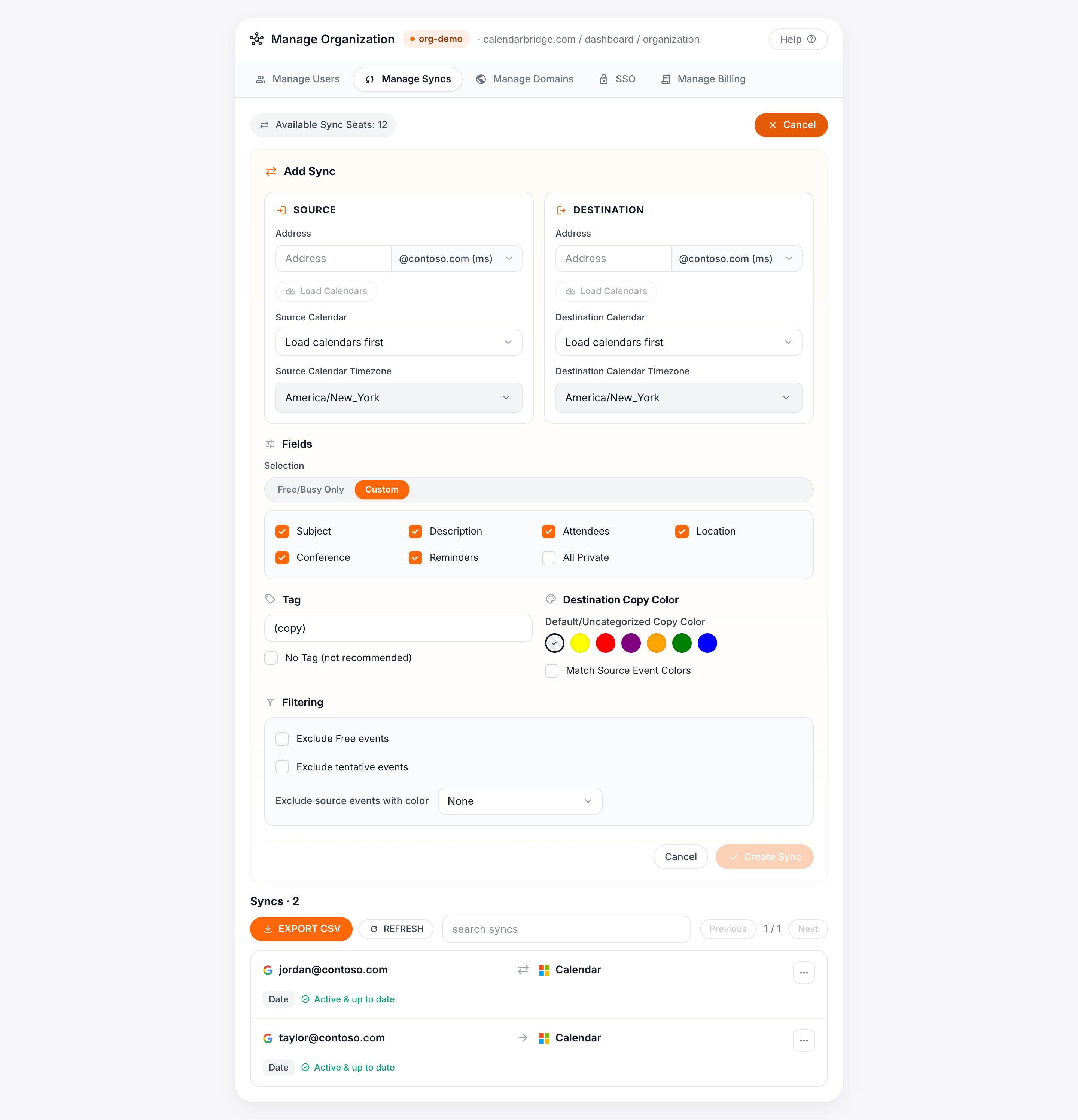 Add a managed sync