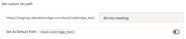 New scheduler custom path