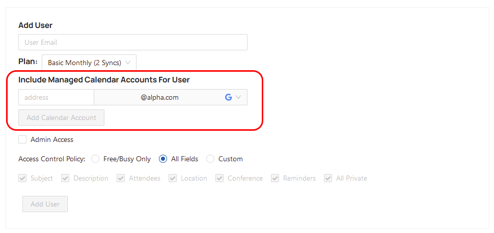 Include managed calendar accounts