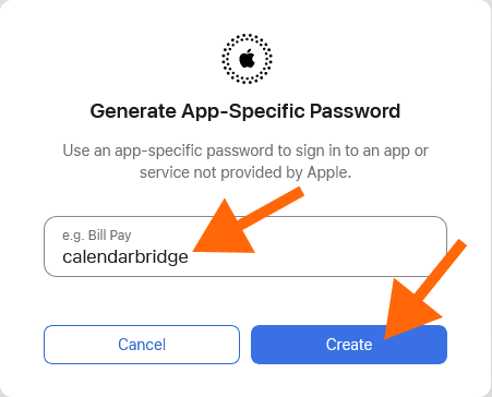 icloud generate app specific password