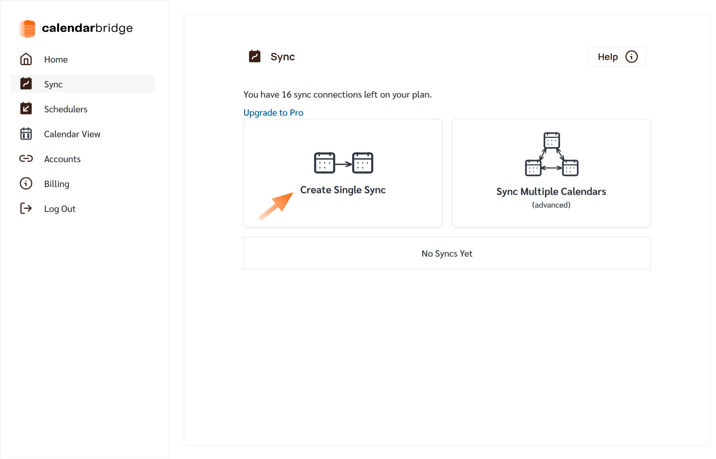 CalendarBridge User Dashboard