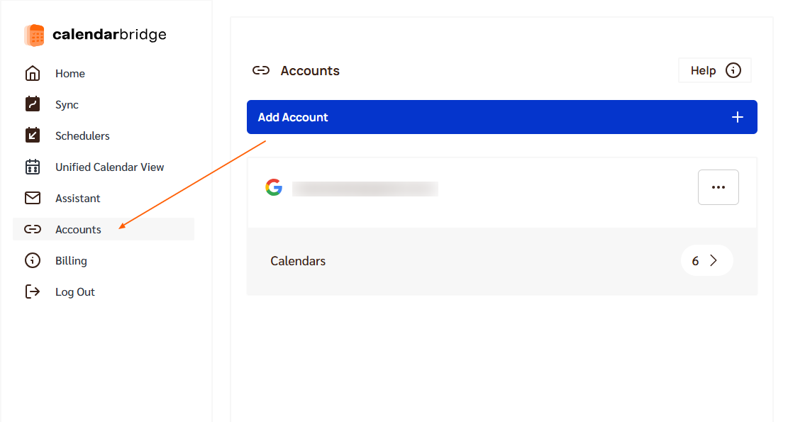 Connect your calendar accounts